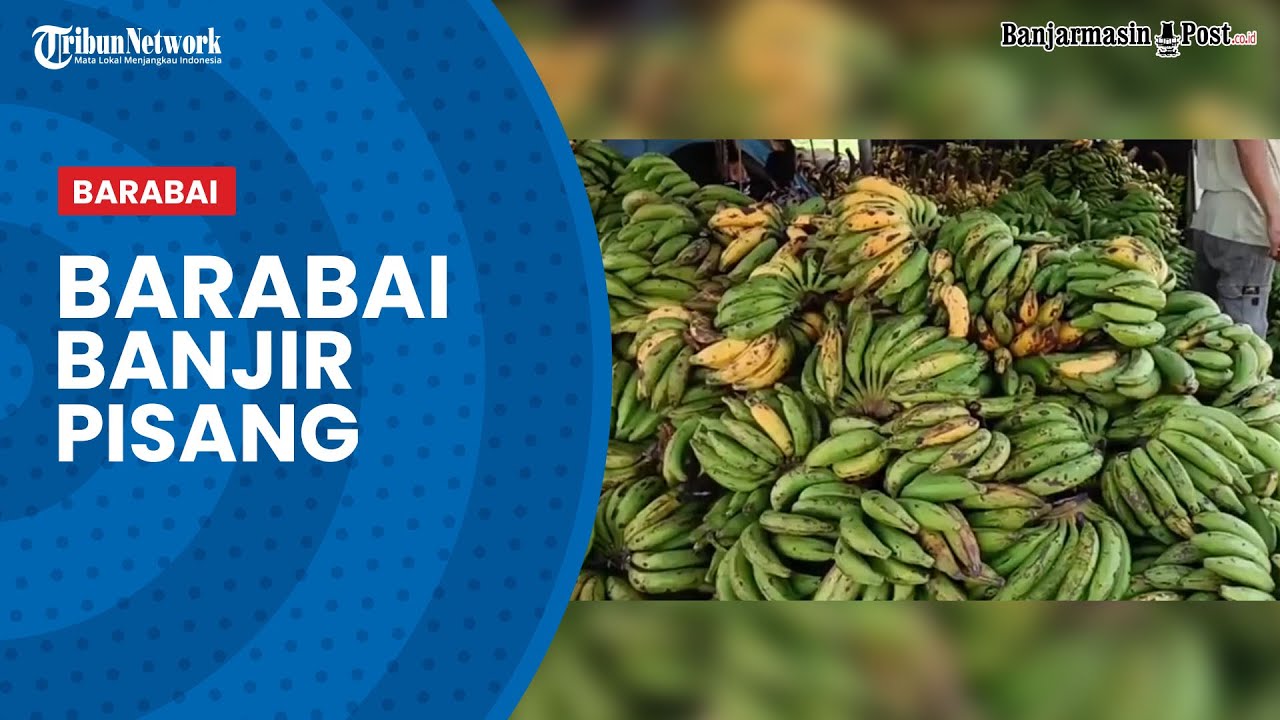 Banjir Pisang Talas di Pasar Barabai, Pedagang Jual ke Kalteng dan Kaltim