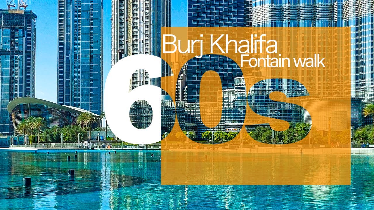 Burj Khalifa Fountain view #Dubai Mall | #iexperience
