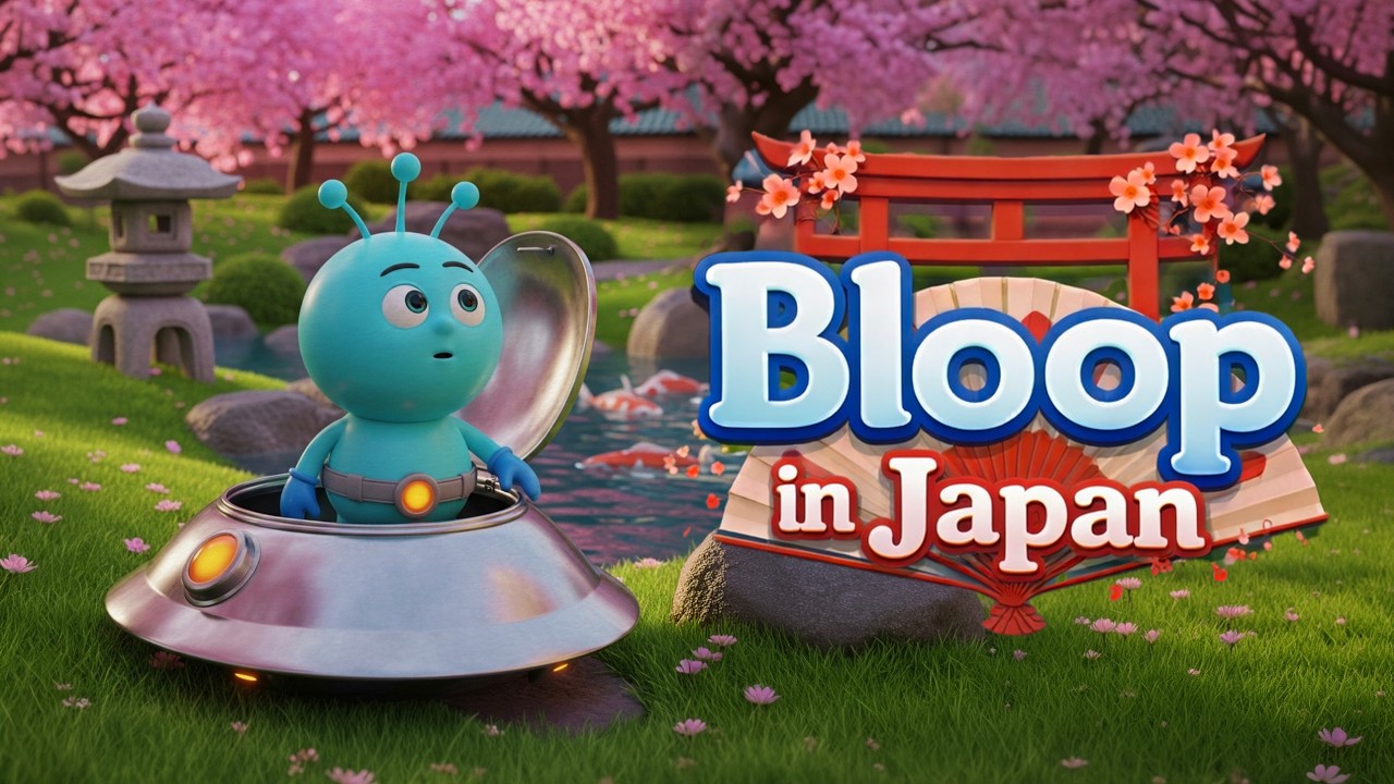 Bloop in Japan: The Noodle Challenge! 🥢🛸 | 3D Animated Kids Story