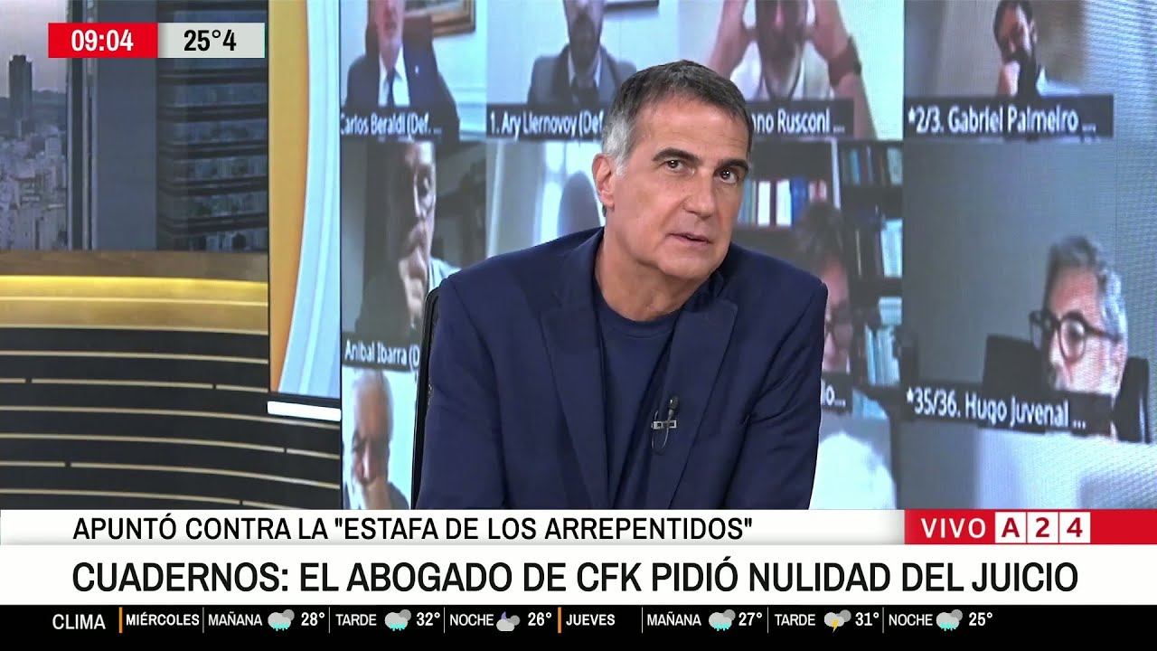 📢 CUADERNOS DE LAS COIMAS:  ABOGADO DE CRISTINA KIRCHNER PIDIÓ LA NULIDAD DEL JUICIO