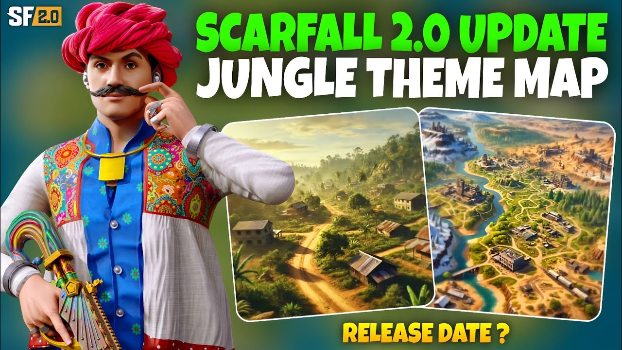 Scarfall 2.0 New Map 😍 Jungle Theme Map Release Date ? Scarfall 2.0 New Update