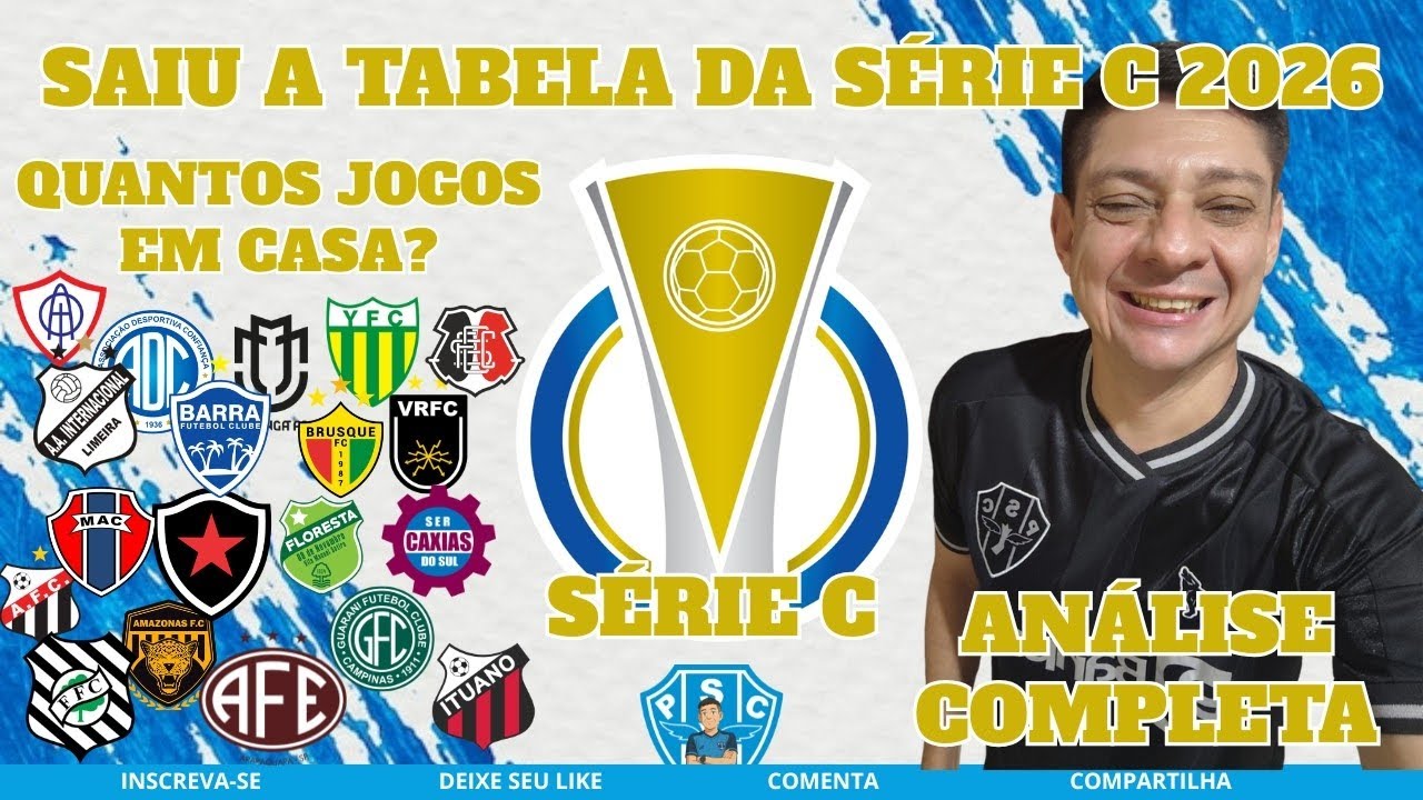 TABELA COMPLETA DA SÉRIE C 2026