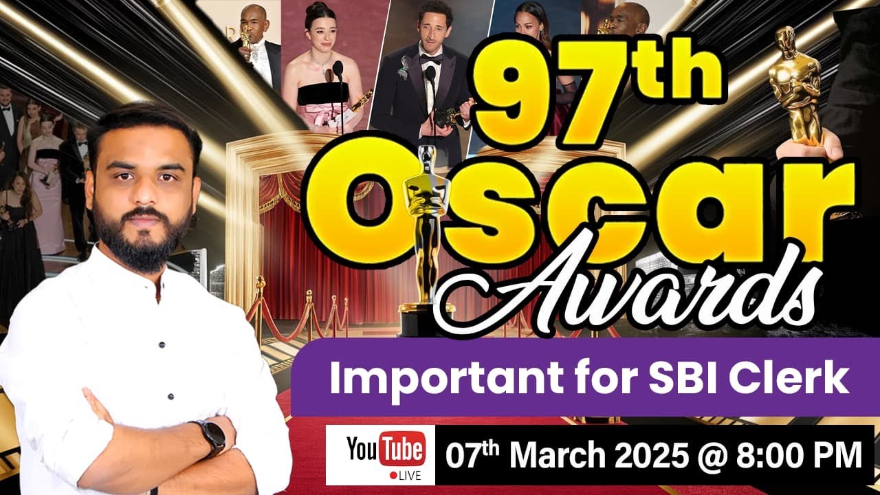 97th Oscar Awards || Important for SBI Clerk || Atish Shinde