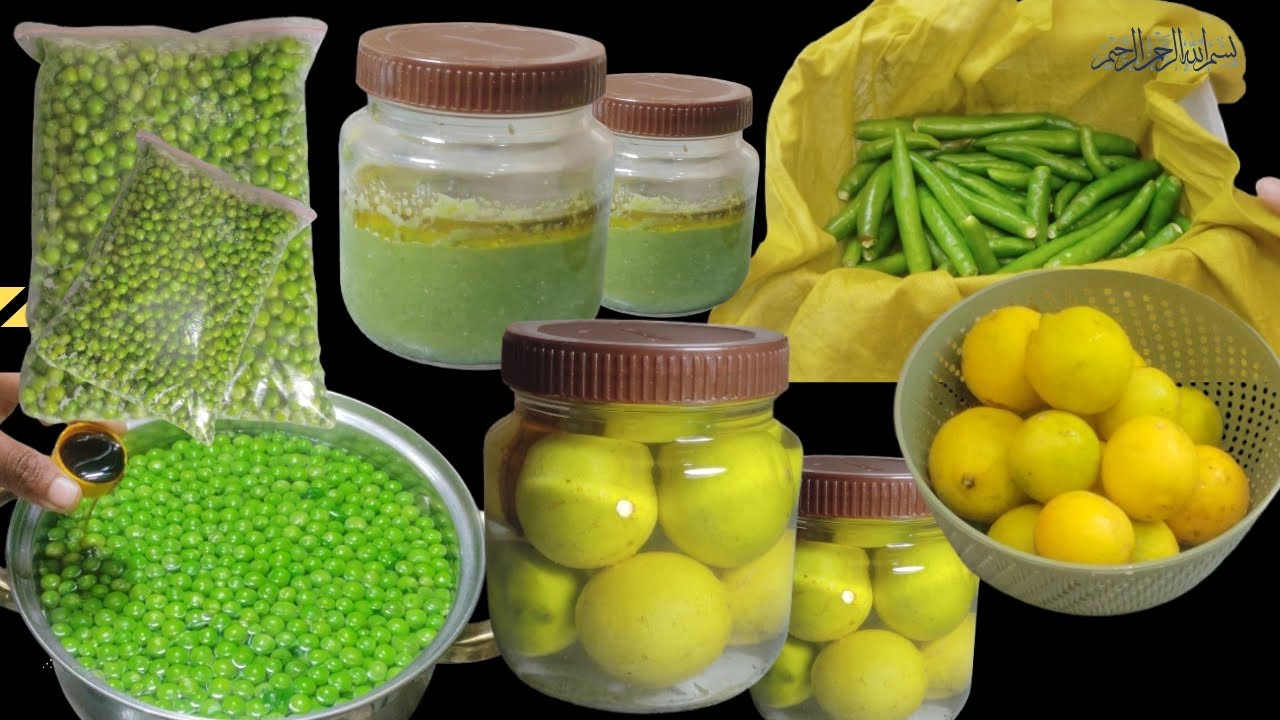 How to Preserve Lemon, Green Chilli & Green Peas at Home | Easy Storage Tips