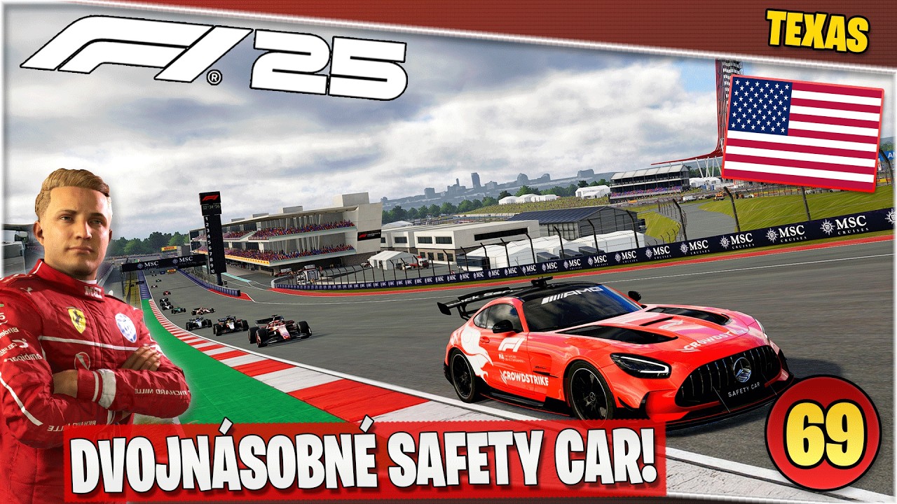 Toto som nečakal… 2× Safety Car v Texase 🔥 | F1 25 Kariéra #69