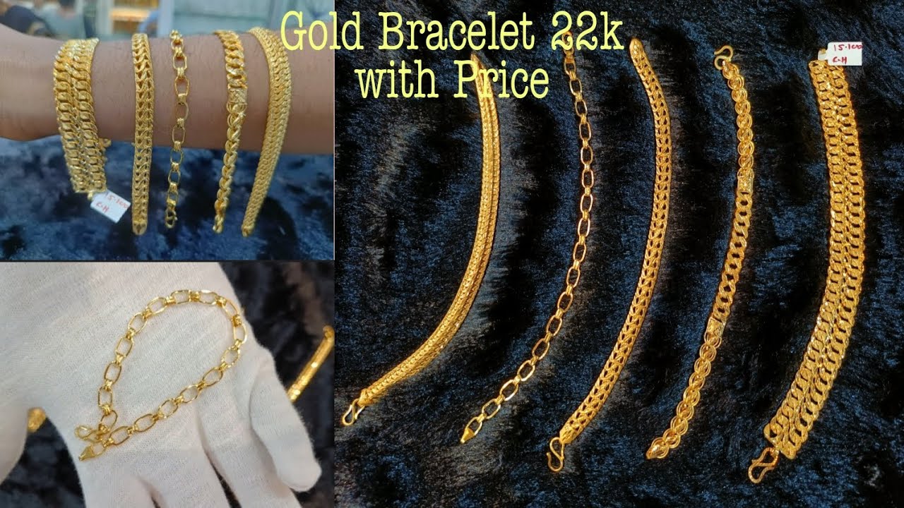 Gold Bracelet Designs for Men 2022 | Gold Bracelet designs in 22k | Lightweight Gold Bracelet Design