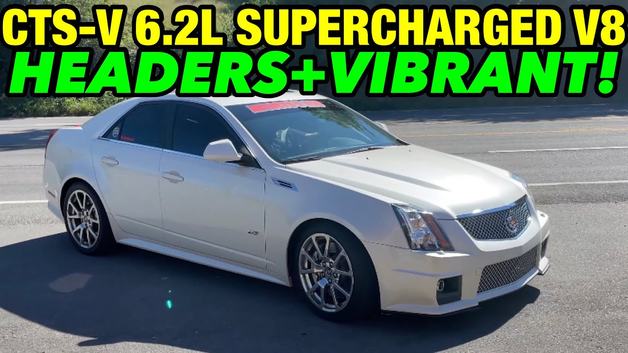 2010 Cadillac CTS-V 6.2L SUPERCHARGED V8 Dual Exhaust w/ LONG TUBE HEADERS & VIBRANT RESONATORS!
