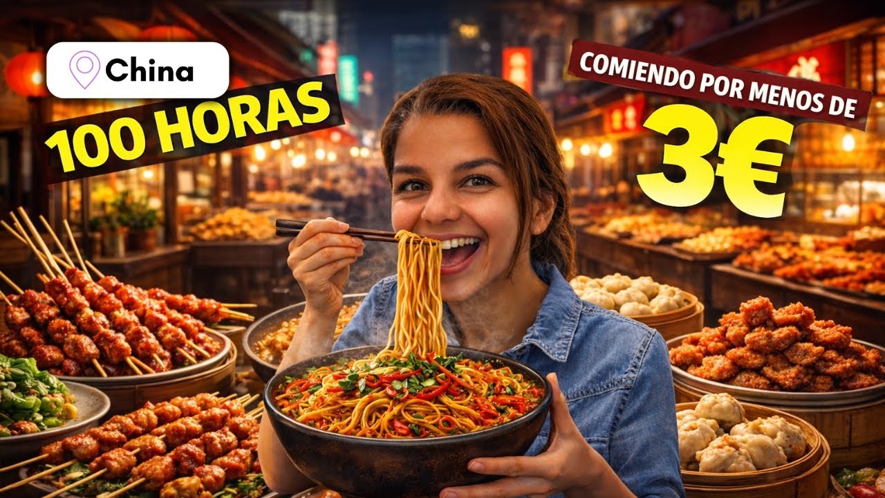 100 HORAS COMIENDO en CHINA por 3 EUROS