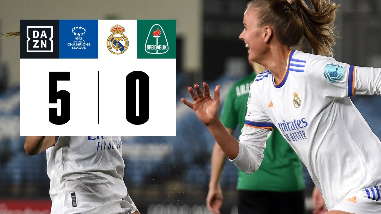 Real Madrid vs Breidablik (5-0) | Resumen y goles | UEFA Women's Champions League 2021-22