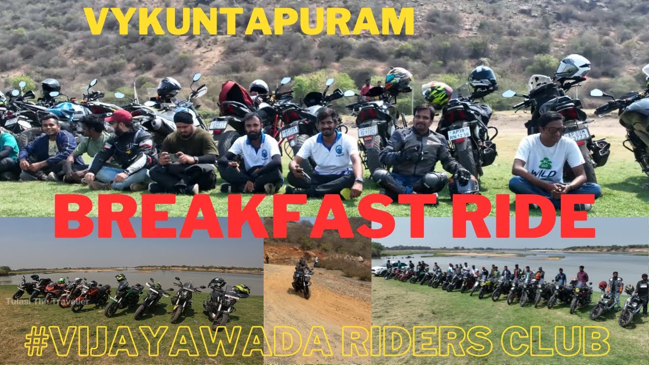 Vykuntapuram Breakfast Ride | Vijayawada Riders Club | Amaravati #dominar400 #vlog #vrc #vlogger