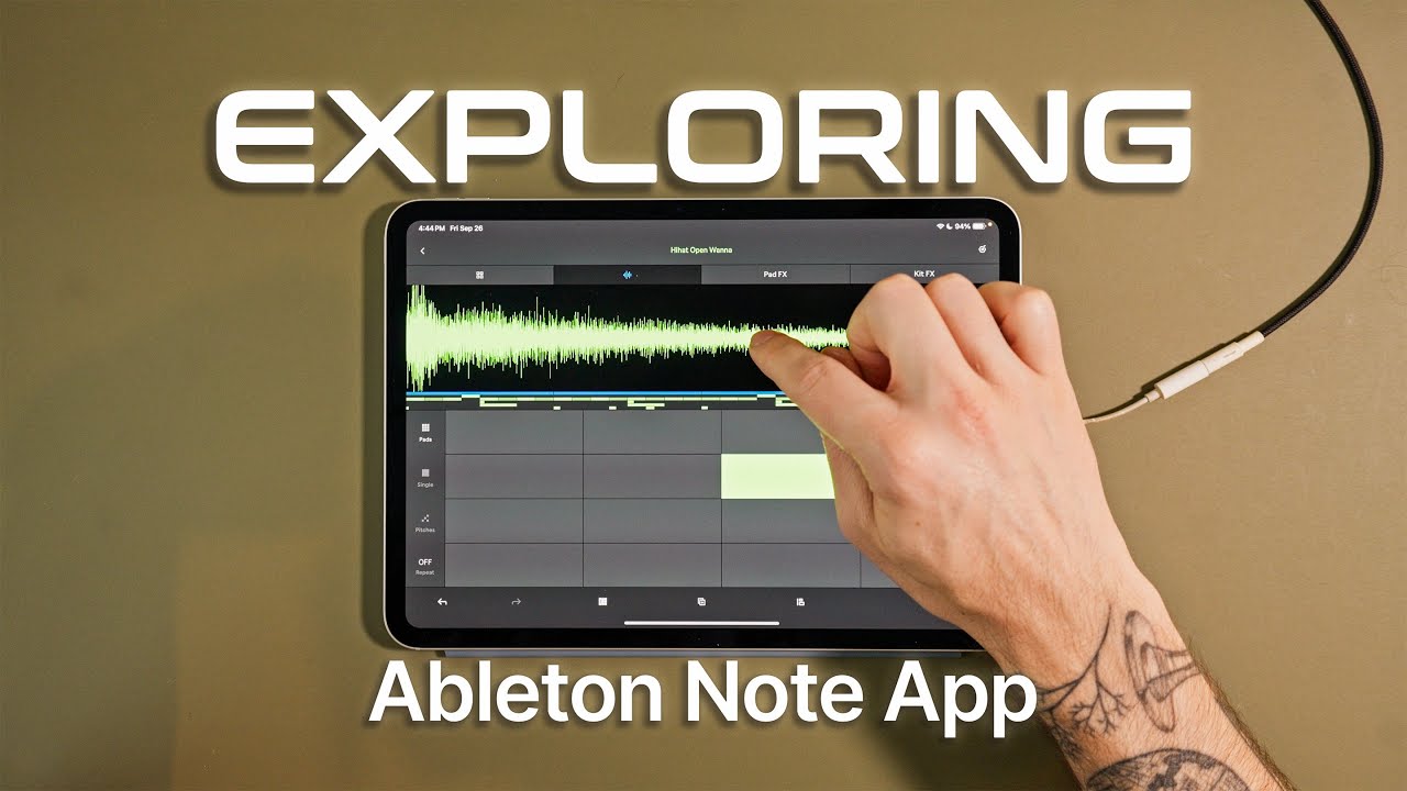 Making a Beat with Ableton Note on iPad Pro