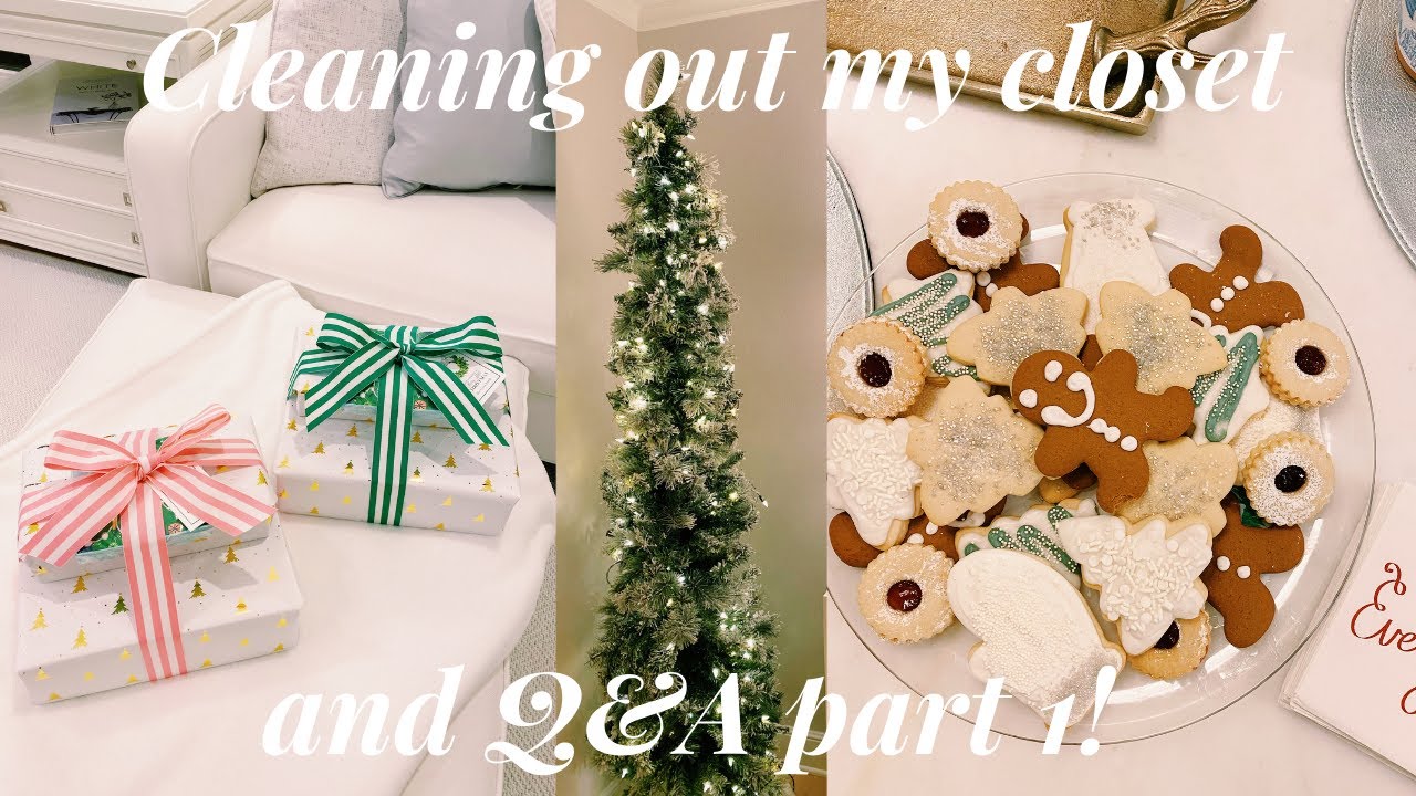 VLOGMAS | q&a with elizabeth, cleaning out my closet, shooting content!
