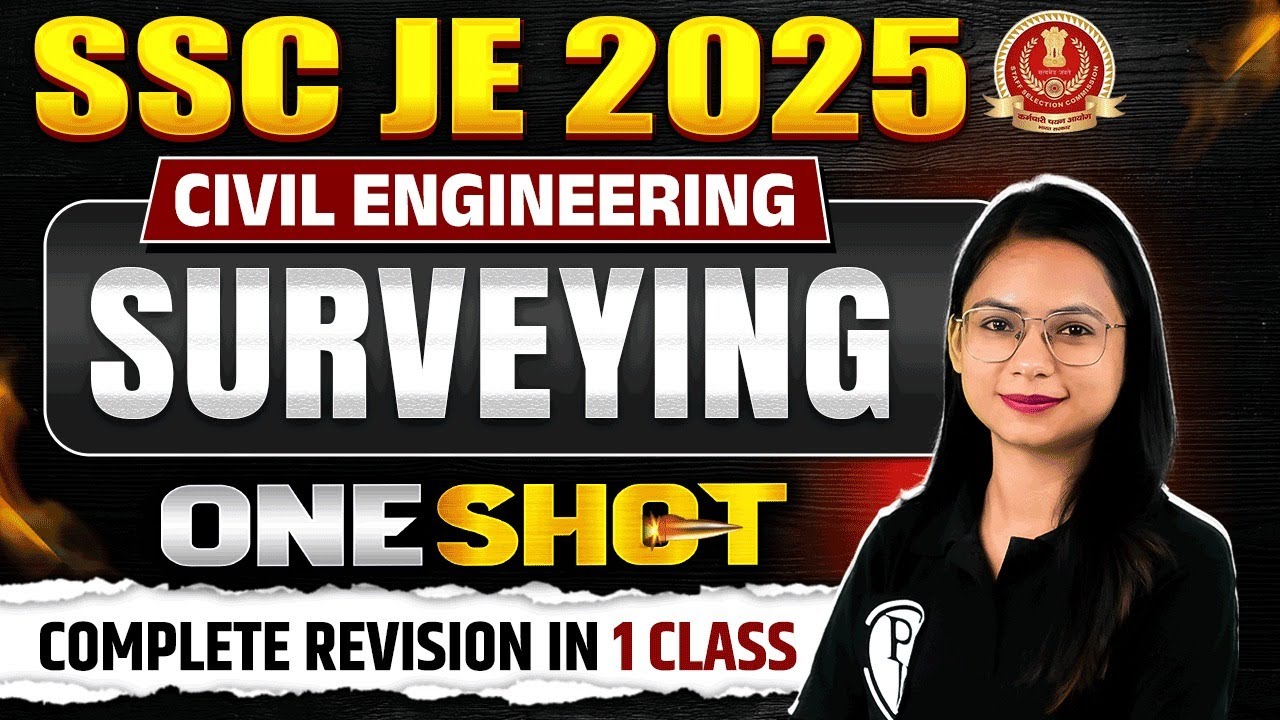 SURVEYING In ONE SHOT | SSC JE Civil Engineering Classes | Surveying SSC JE | SSC JE 2025