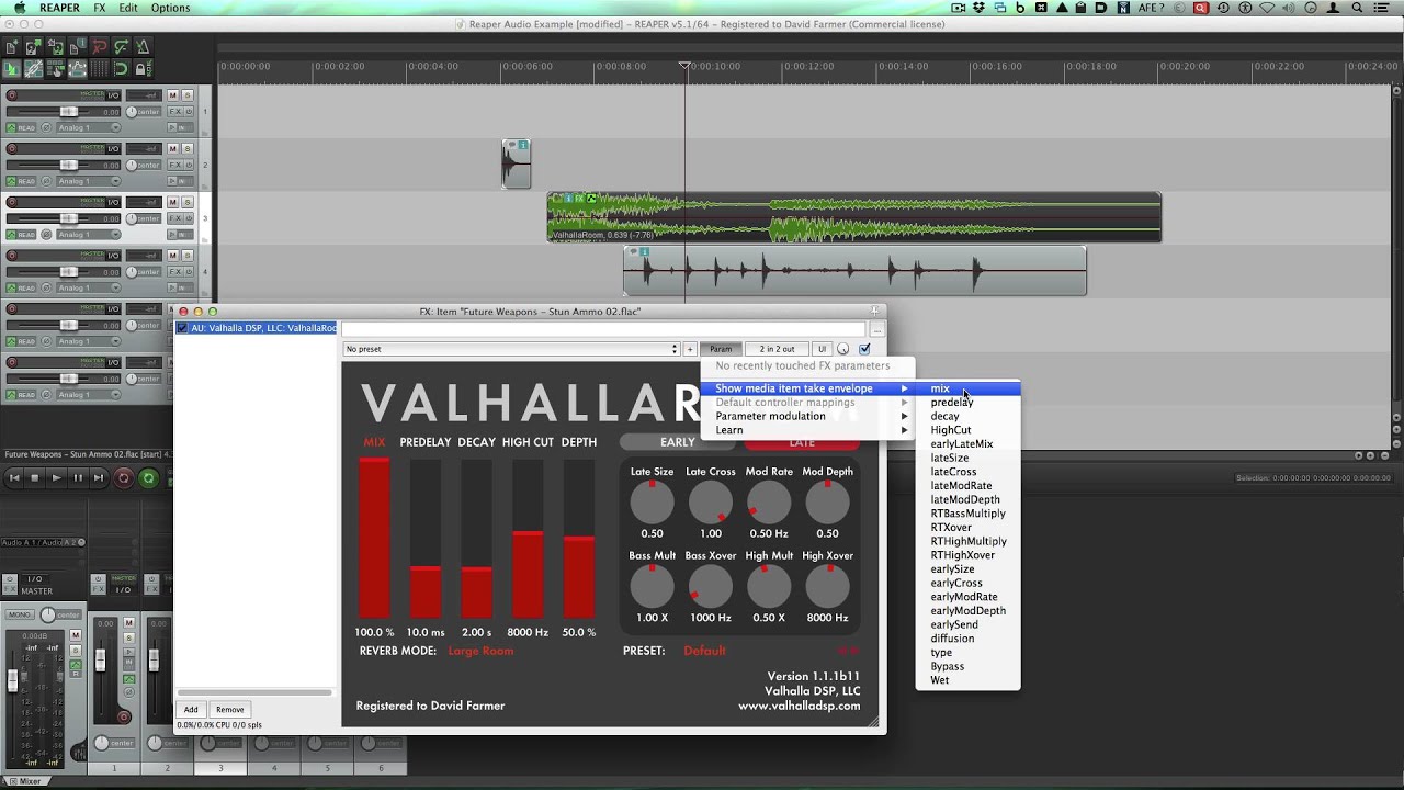 Reaper 001 - David Farmer - Intro Overview for Sound Design