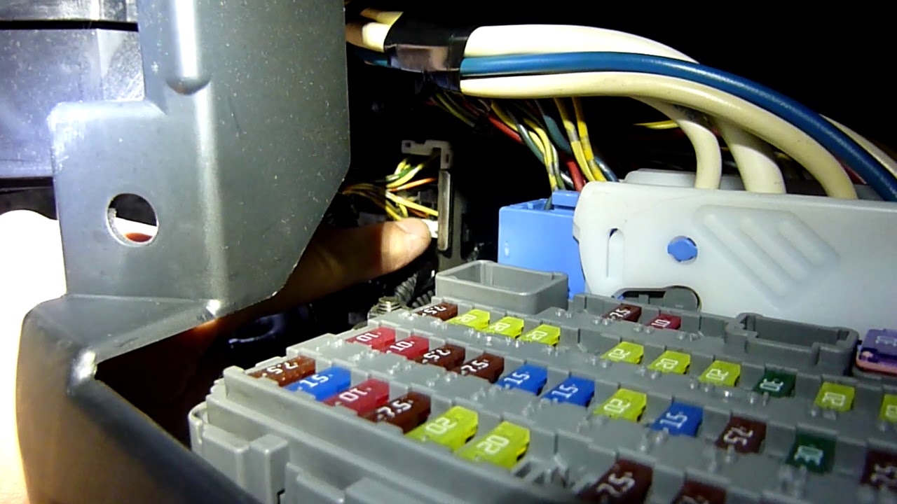 The Location of The Honda Civic MK8's Cabin Fuse Box and Mirror Relay