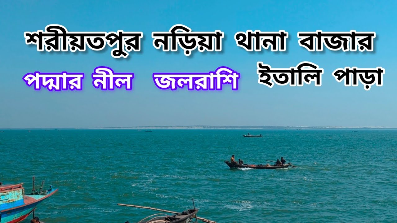 শরীয়তপুর নড়িয়া থানা || নড়িয়া পদ্মার পার এখন পর্যটন এলাকা | Shariatpur Naria bazar #nariabazar