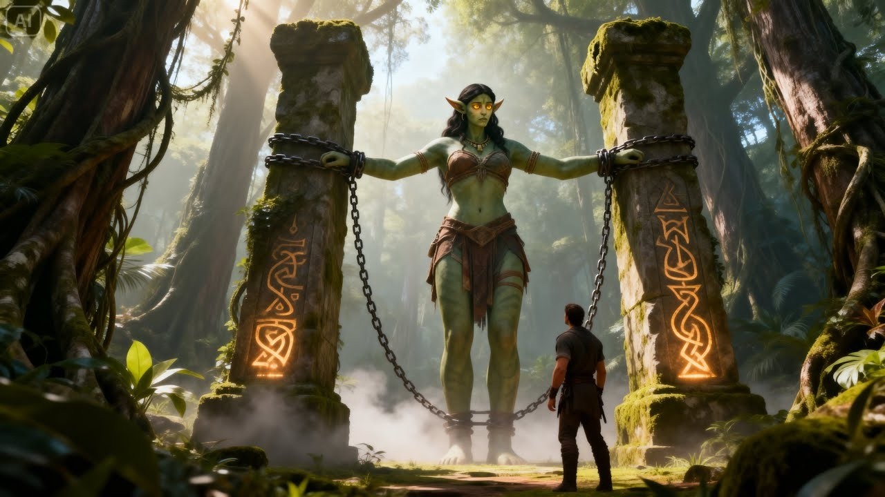A lonely man found a chained giant orc woman in the jungle. When he frees her, he discovers that…zz