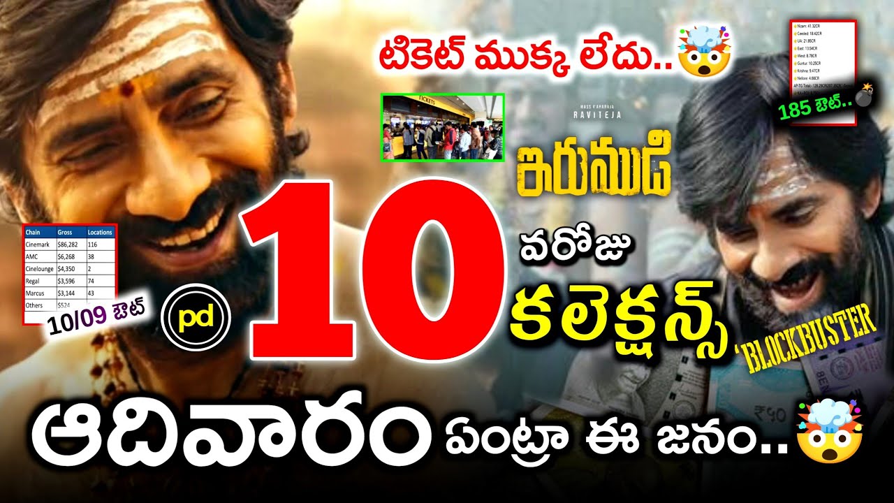 10th Day Irumudi Movie Collections / Ravi Teja Irumudi Movie Collections / Irumudi Movie collections