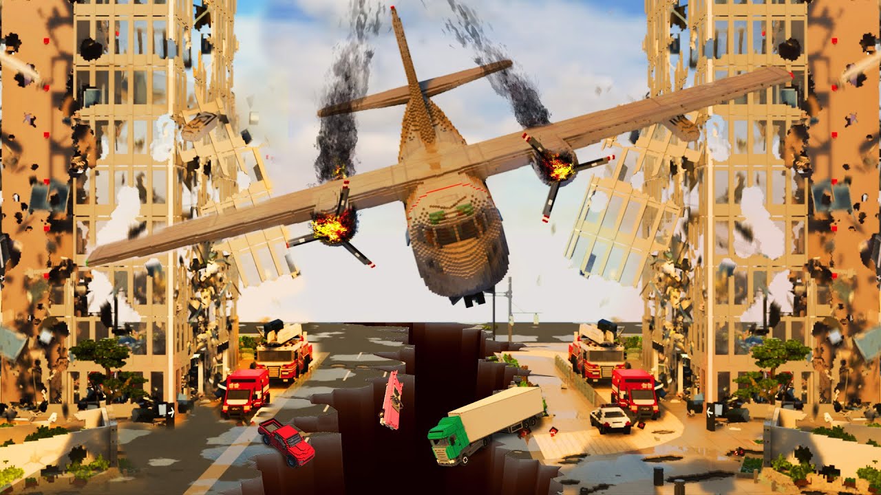 Realistic EARTHQUAKE Destruction / Simulation 😱 Teardown