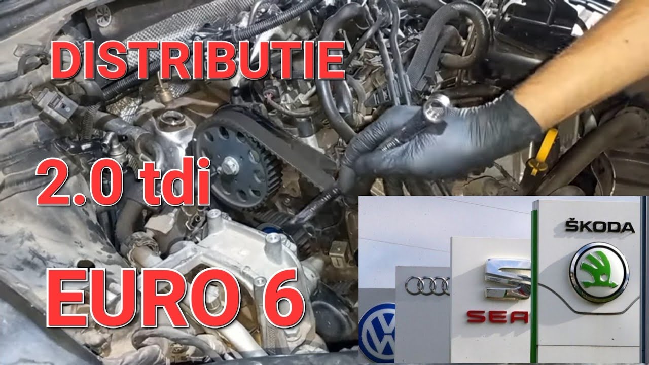 CUM SCHIMBAM KIT DISTRIBUTIE +CUREA POMPA ULEI , VW PASSAT,SKODA SUPERB  2.0 si 1.6 TDI ,OCTAVIA