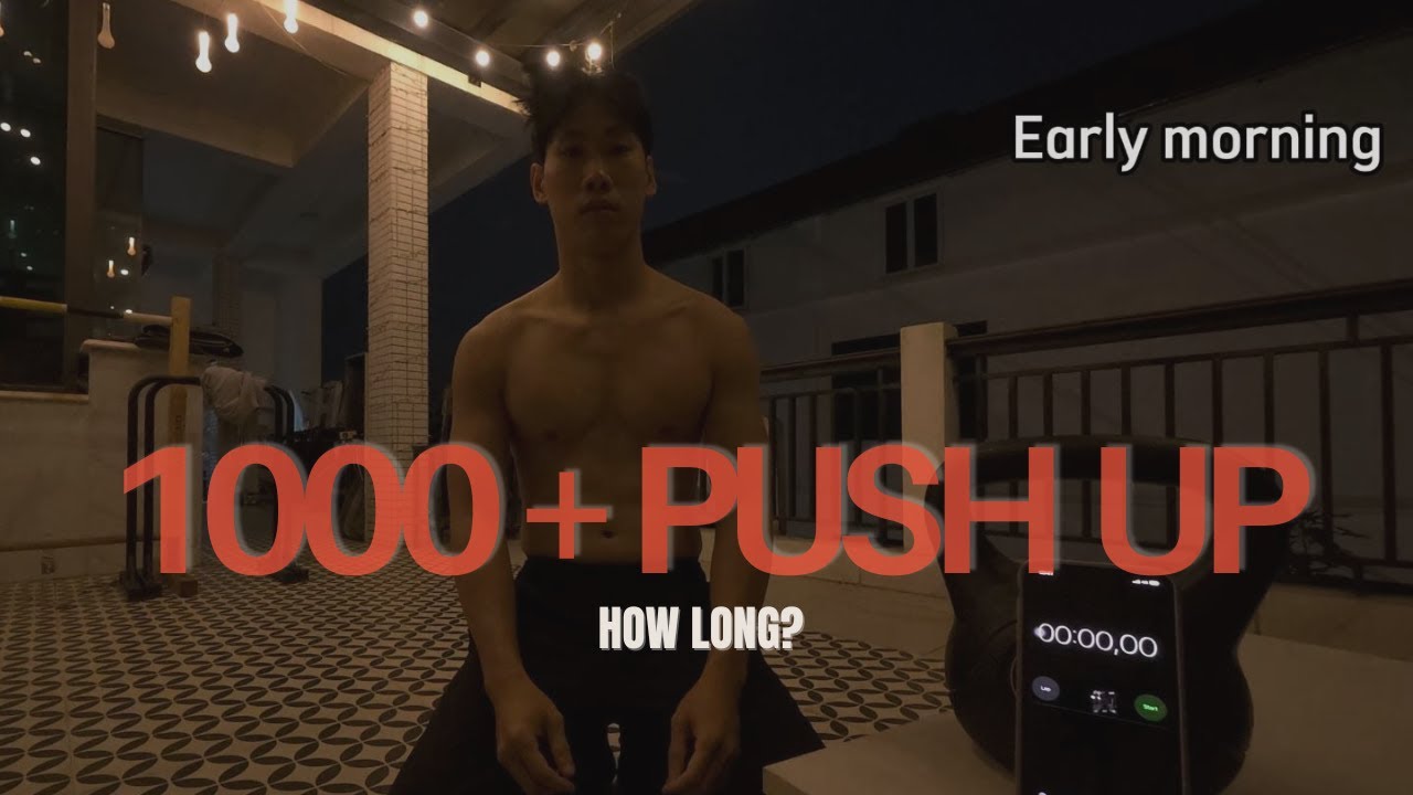 How long can I finish 1000+ Push up? Self challenge. 