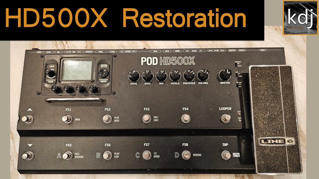 Is this Old Modeler Worth Restoring? Line 6 Pod HD500X Cleanup, Repair, Demo