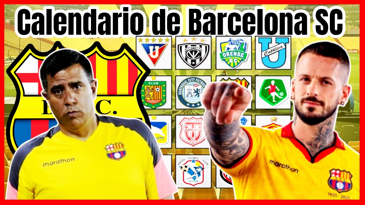 🔥CALENDARIO DE BARCELONA SC LIGAPRO 2026 FASE INICIAL | PROXIMOS PARTIDOS DE BARCELONA SC 2026