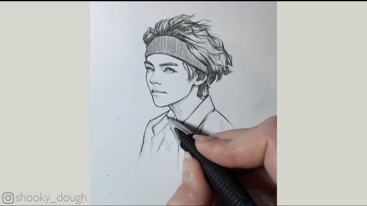 BTS Taehyung speed draw 🙂