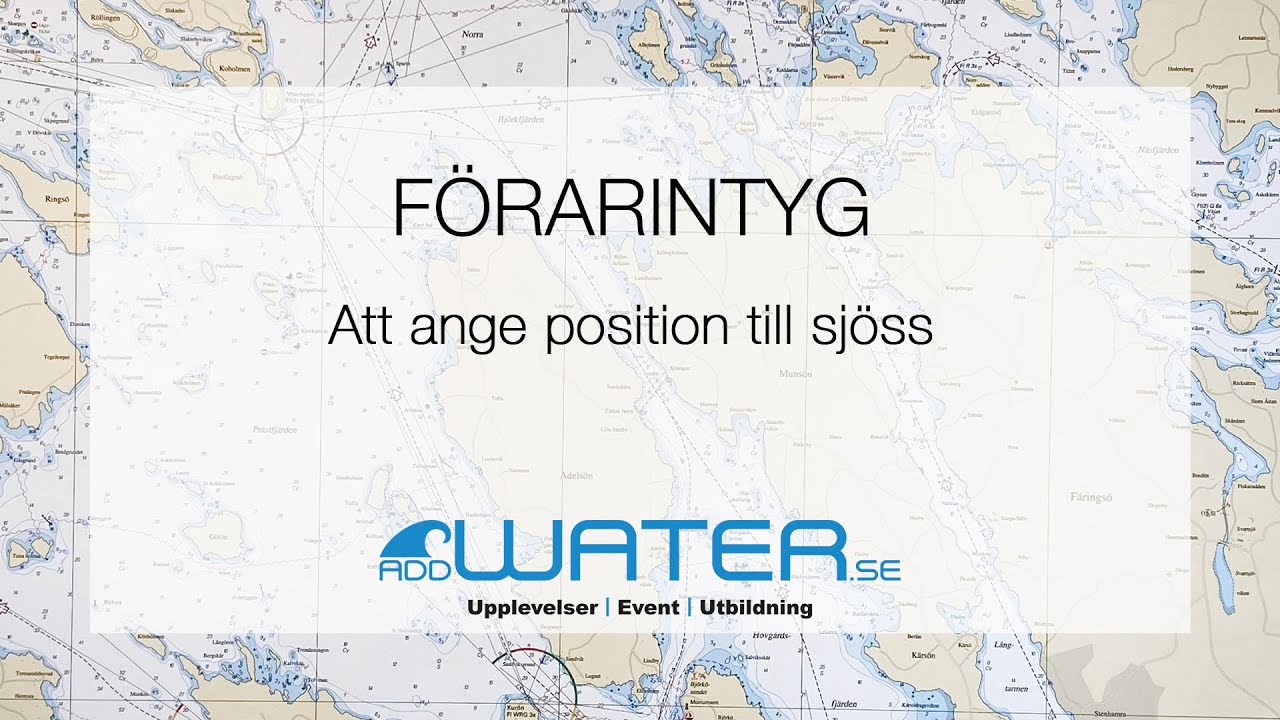 Förarintyg - Ange position till sjöss