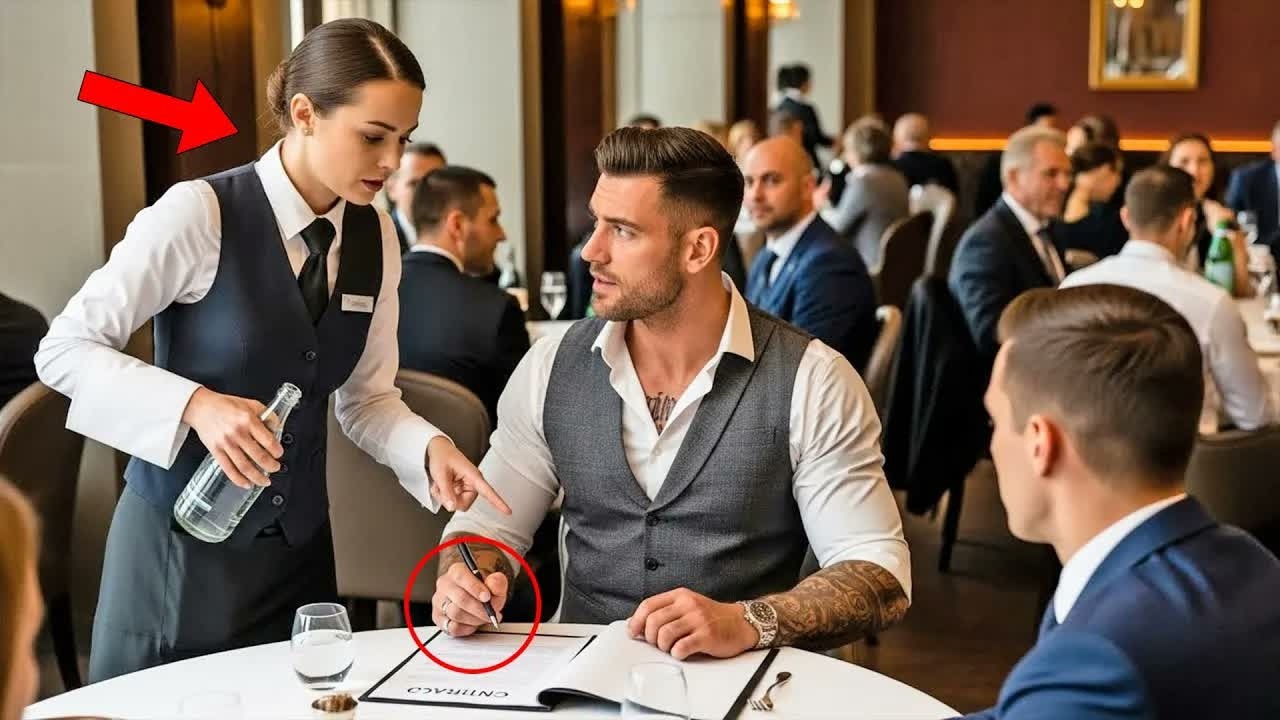 “Sir, This Clause Is a Trap,” the Waitress Said — The Mafia Boss’s Smile Vanished