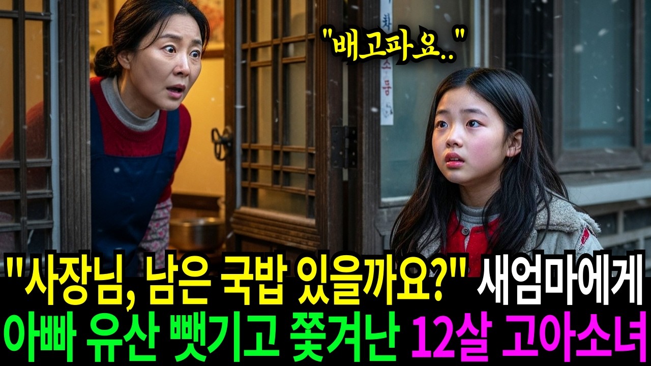 새엄마에게 전 재산 뺏긴 고아 소녀 국밥 한그릇이 인생을 바꾸는데..ㅣ노후사연ㅣ사연라디오ㅣ오디오북