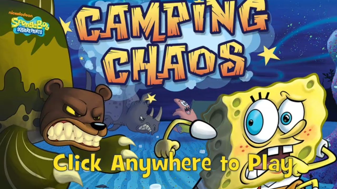 SpongeBob Camping Chaos Gameplay (Browser Game)