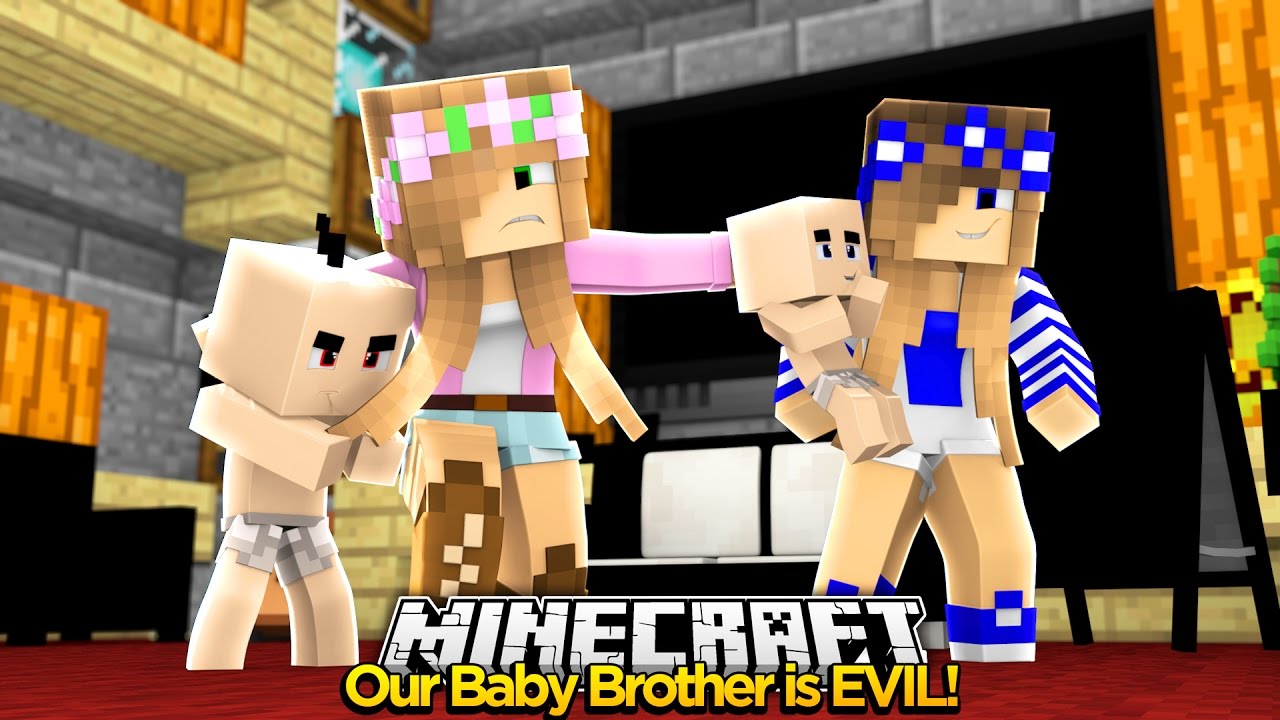 Minecraft Royal Family: NAMING OUR EVIL BABY BROTHER!! w/Little Kelly & Little Carly