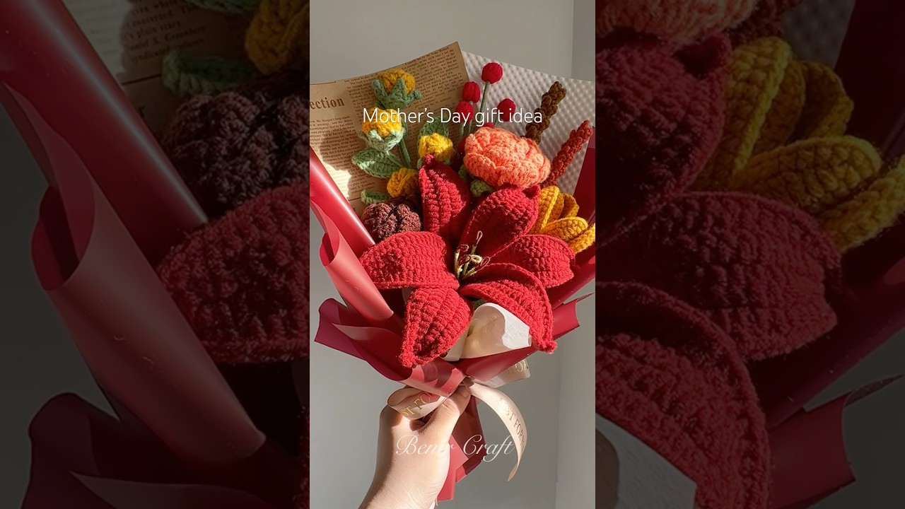 ✨❤️Mother&rsquo;s Day gift | crochet bouquet #crochet #flowers #amigurumi #fyp #handmade #gift