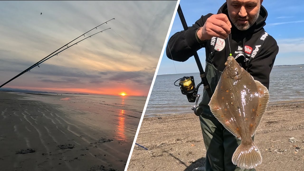 PLAICE FISHING MOSTYN & BASS HUNT AT PRESTATYN BEACH | NORTH WALES | MASTERFISHERMAN