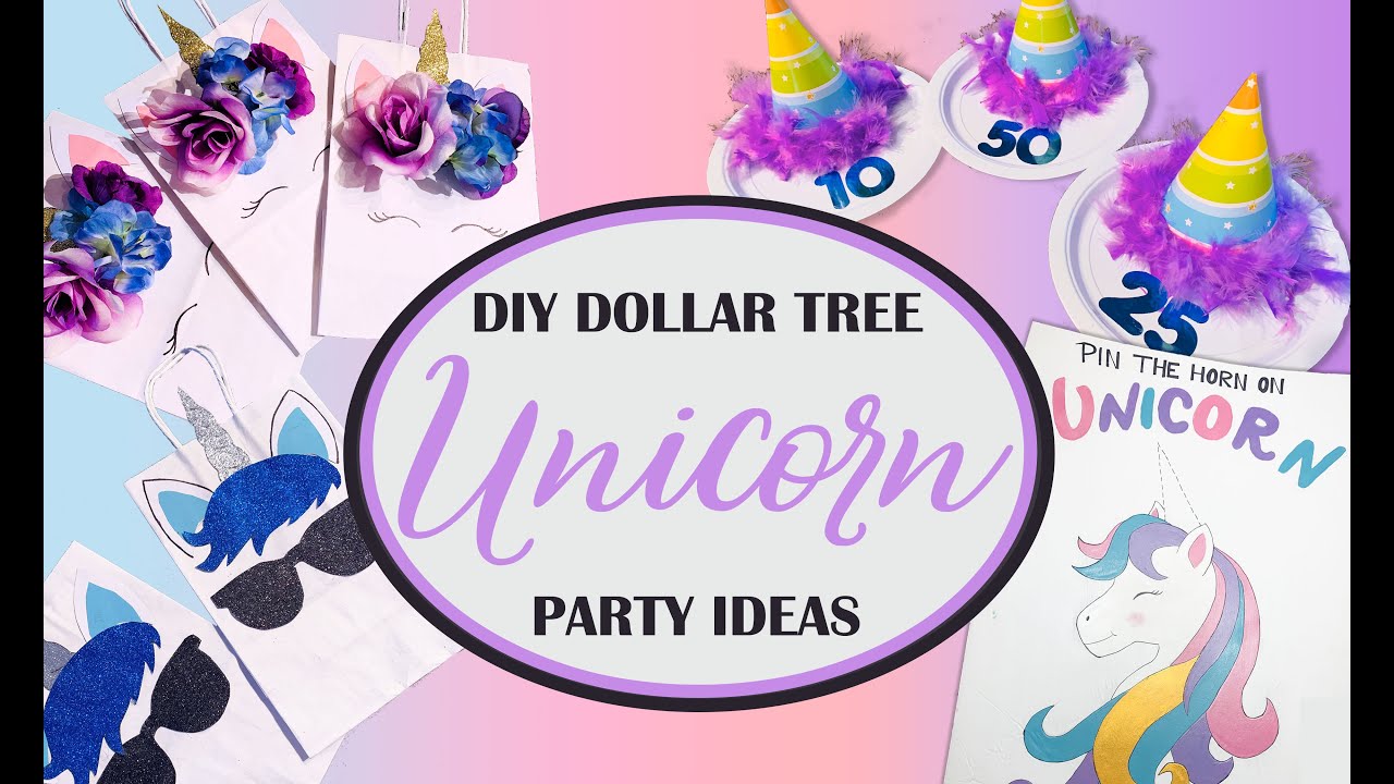 DIY Dollar Tree Unicorn Party Ideas | Unicorn Games | Unicorn Treat Bags