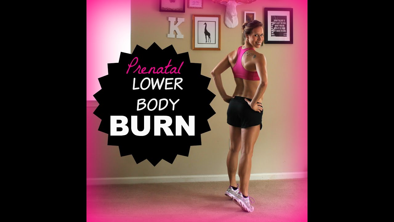 Lower Body BURN: 1st Trimester & 2nd Trimester Challenging Prenatal Workout