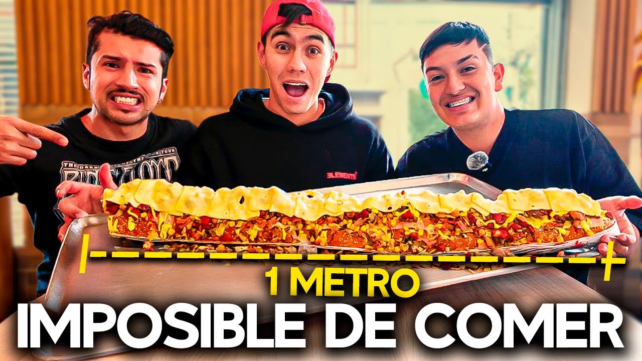 Toda la COMIDA de 1 METRO | Patacón, Perro Caliente y Merengon, Cap 1.
