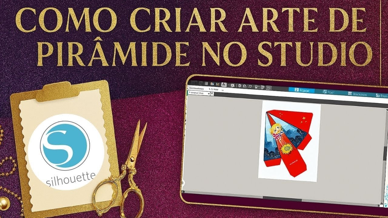 Arte Pirâmides Vários papeis digitais no Studio👩🏻‍💻
