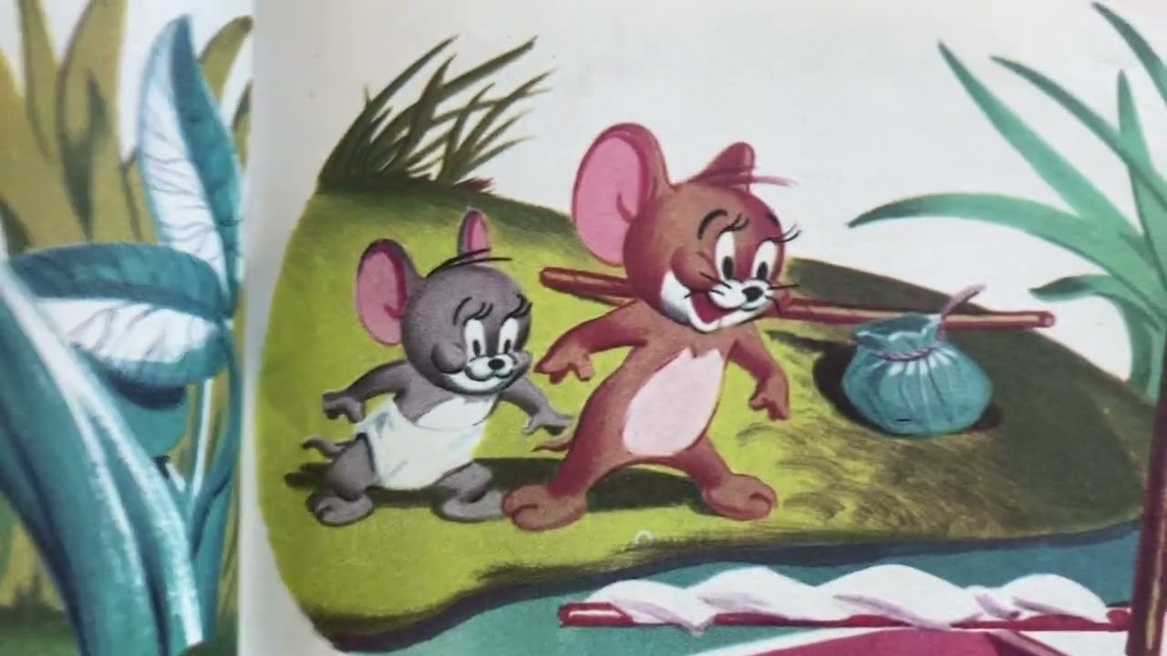 Оригинальная детская книжка «Том и Джерри» из серии Little Golden Book 1951 года, читает Мэнди! A...