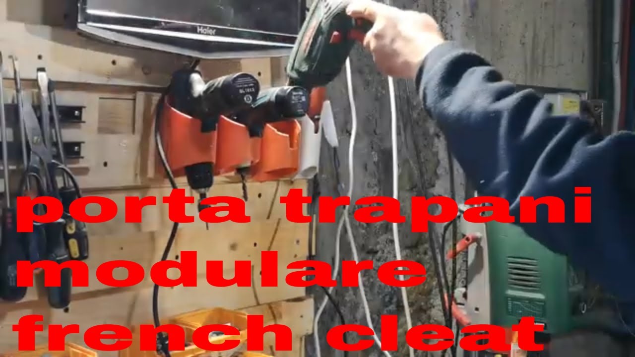 supporto per trapano - french cleat