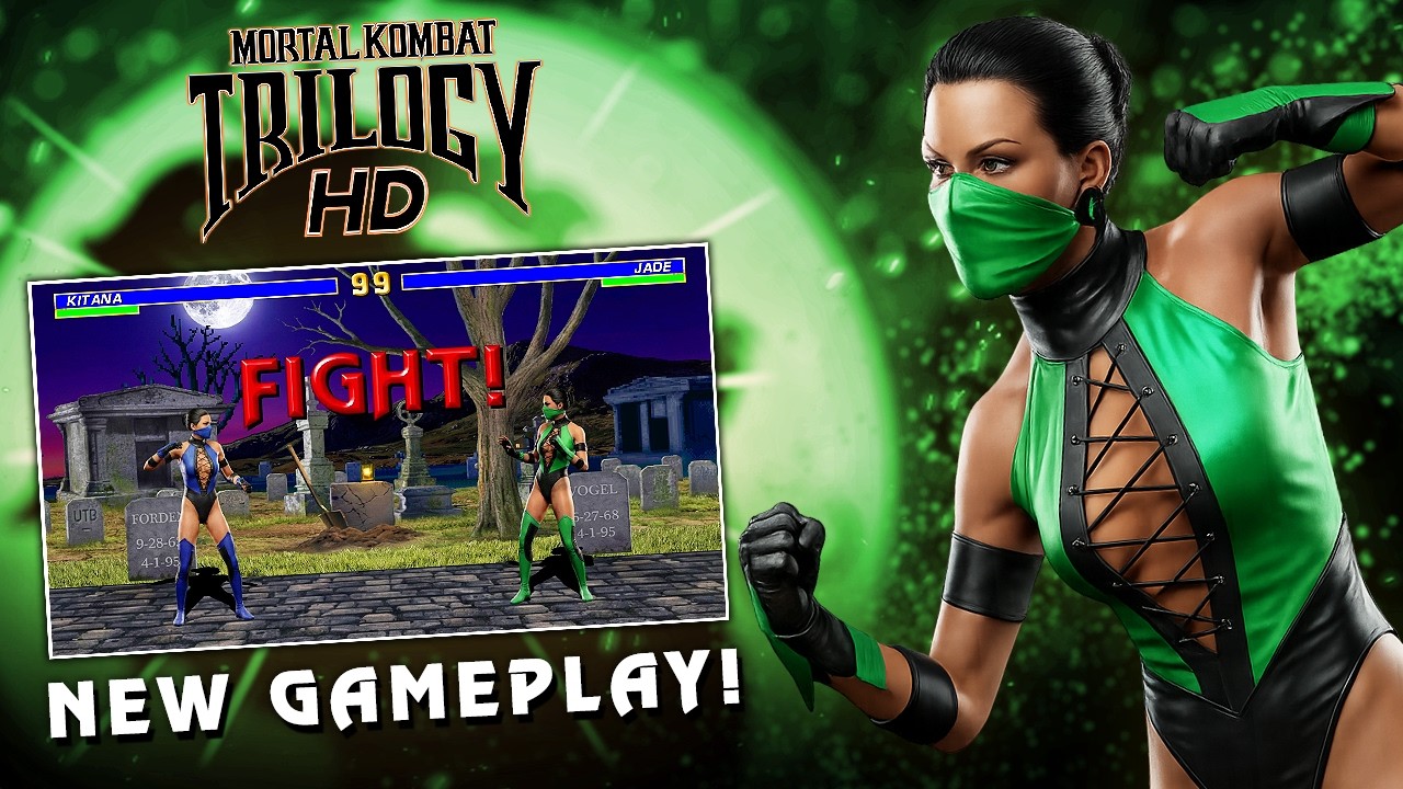 Mortal Kombat Trilogy HD Remake &mdash; НОВЫЙ геймплей для Джейд, Китаны, Милены и Хамелеона!