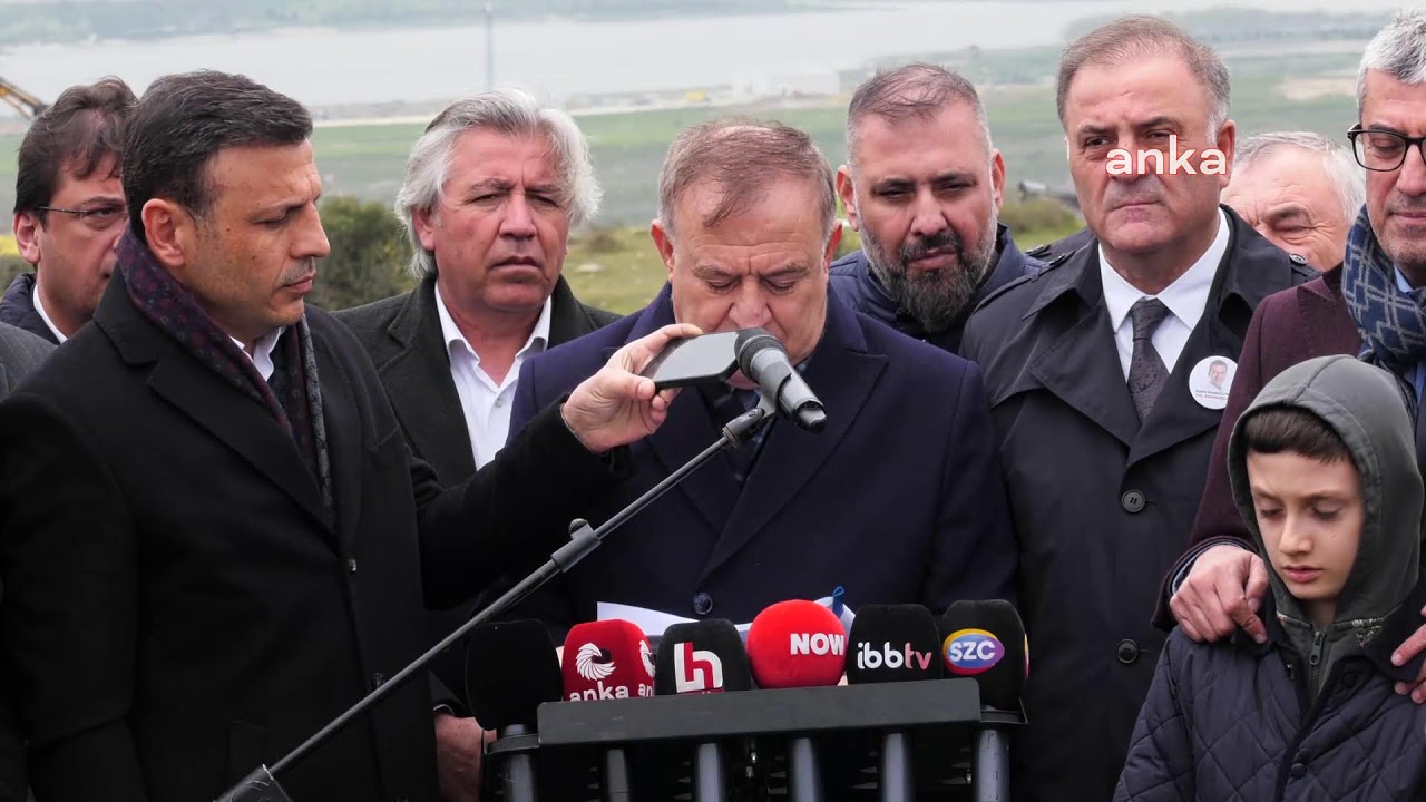CHP Genel Başkan Yardımcısı Gökan Zeybek, Sazlıdere Barajı'nda açıklama yaptı
