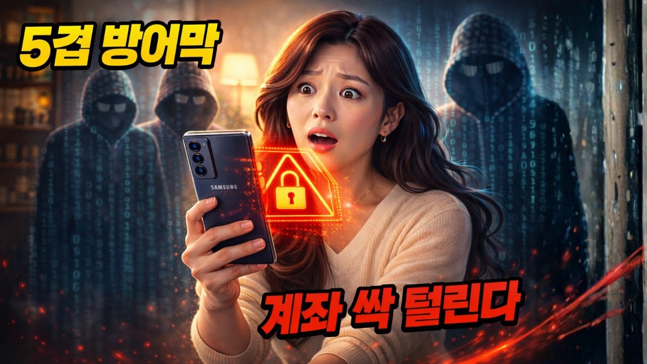 개인정보 도둑 막는 삼성 갤럭시폰 5겹 방어막 — 이 설정 놓치면 계좌·비번 싹다 털립니다!