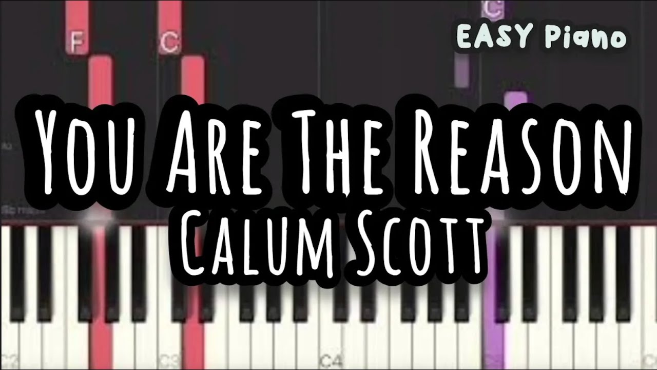 Calum Scott - You Are The Reason (Easy Piano, Piano Tutorial) Sheet