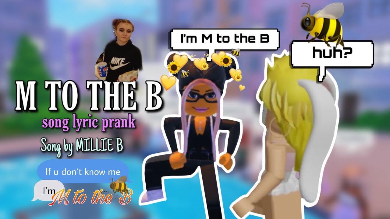M To The B 🐝 || Roblox Song Lyric Prank