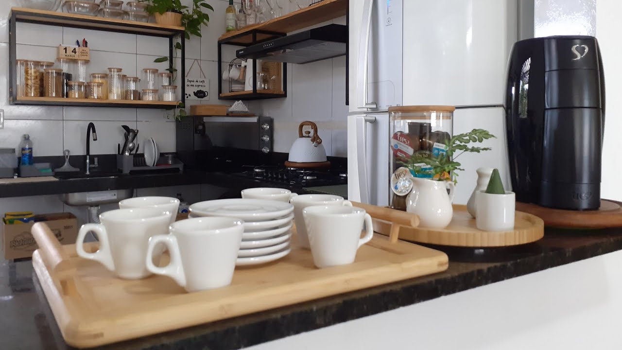 ORGANIZAÇÃO NA SALA DE JANTAR. CANTINHO DO CAFÉ/CHÁ. ☕😋🥰