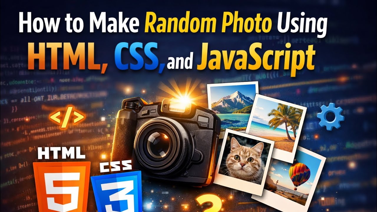 How to Design Random Photos Using HTML, CSS & JavaScript