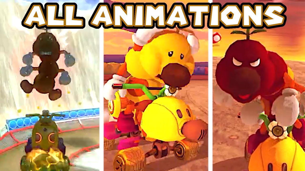 All Wiggler Animations | Mario Kart 8 Deluxe Booster Course Pass | Wave 5