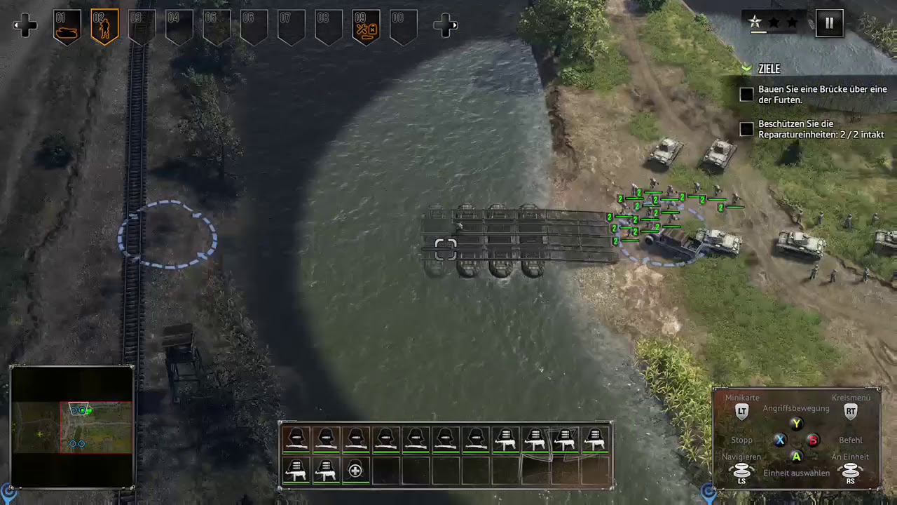 Sudden Strike 4 - build a Bridge ,gameplay (xbox one)